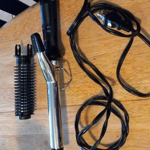 Curl iron 360 swivel w/comb to style also.
